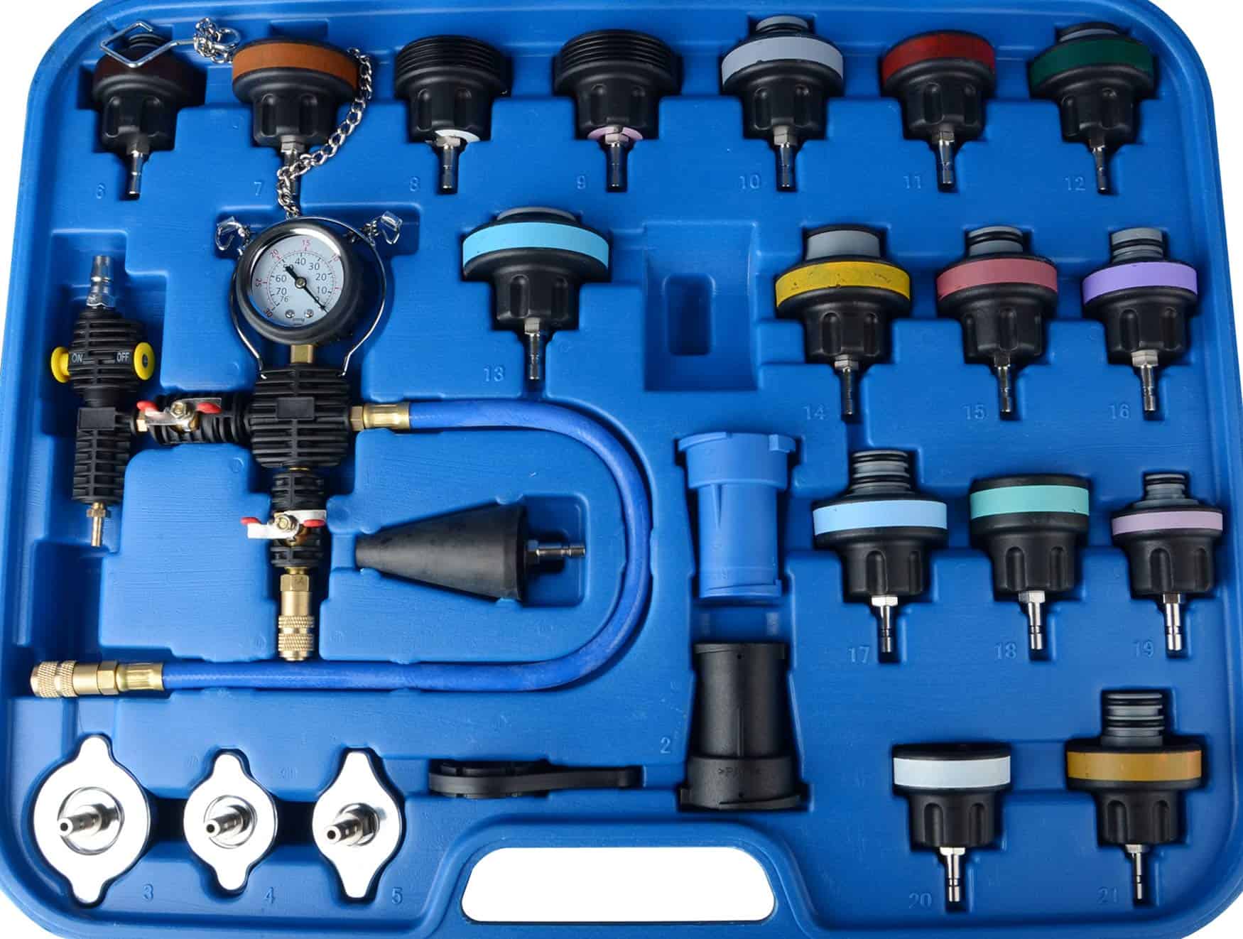 Juego de 28 piezas de probador de presión de radiador - Imagen 4