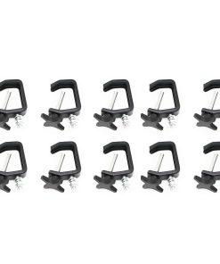 Tawelun 10 Black C Clamp 1-2" Truss Light Mounting CLP-03