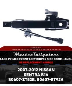 Manija de puerta exterior negra imprimada de Master