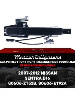 Manija de puerta exterior negra imprimada de recambio para