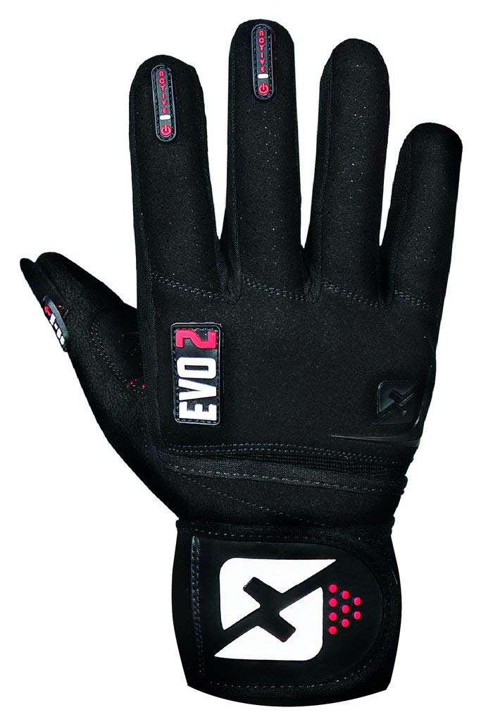 Guantes de Levantamiento de Pesas skott Evo 2 -Negro/Largo