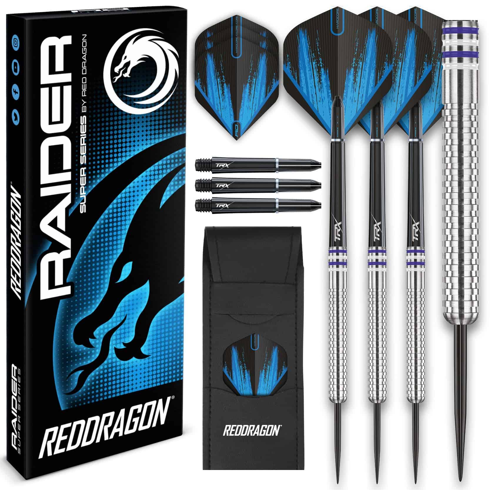 Set de Dardos de Punta de Acero de 23 gramos RED DRAGON