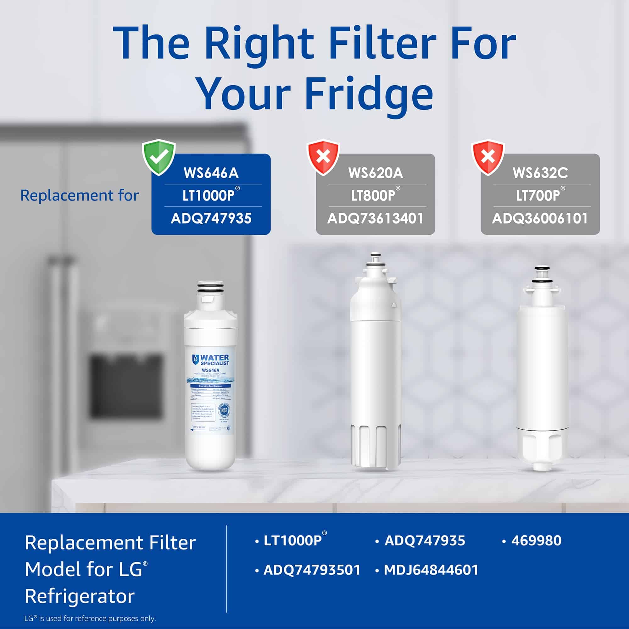 Filtro de Agua para Refrigerador y Filtro de Aire de - Imagen 3