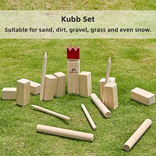Juego de punzones de Kubb, 2 unidades de palos de madera de - Imagen 8