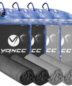 YQXCC 4 Pack Cooling Towel (47"x12") Ice Cool -Gris Oscuro*2