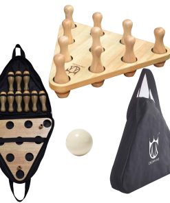 Set de bolos para shuffleboard CROWN ME con 10 piezas de