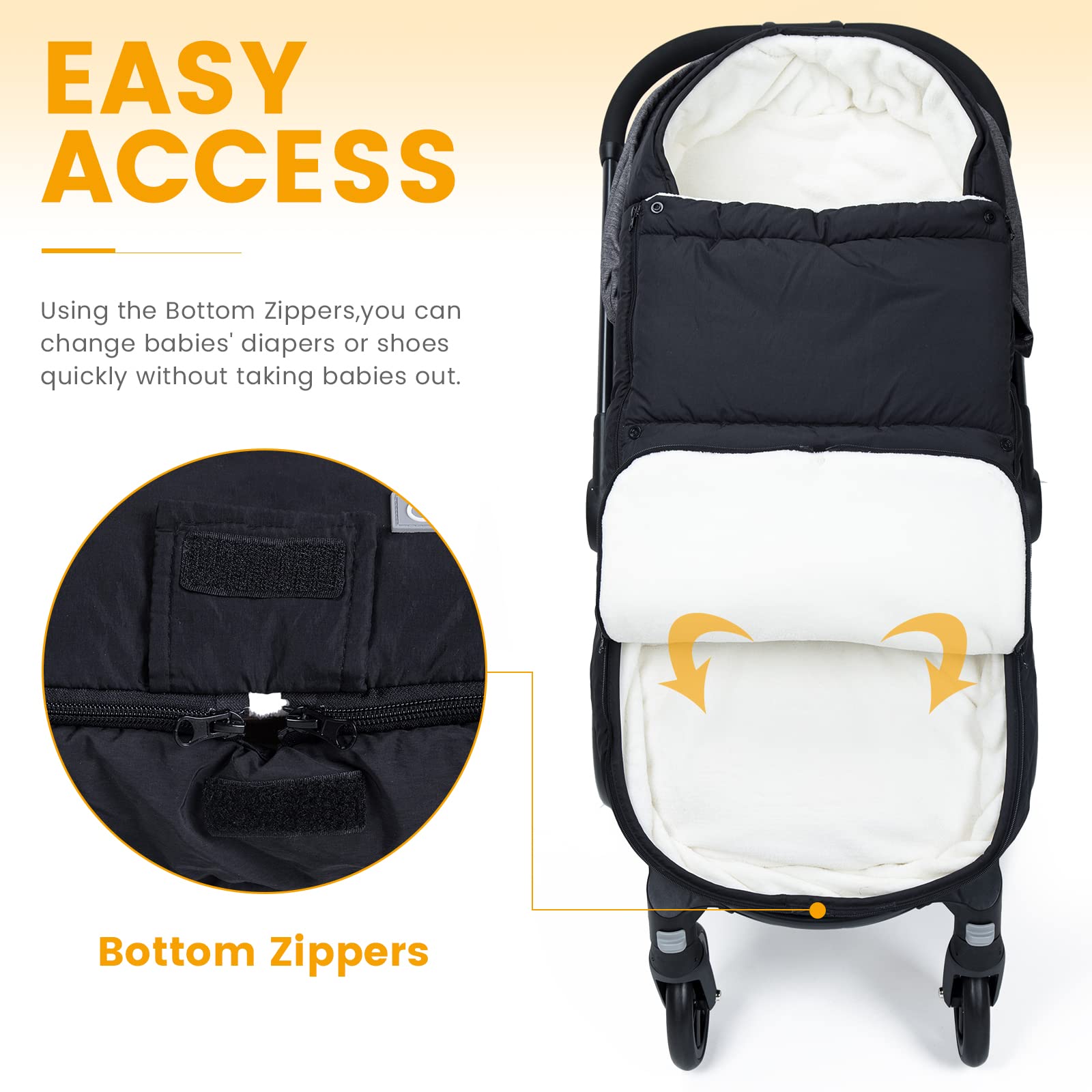 Saco de dormir Orzbow para carriola, Regalos de Navidad - Imagen 4