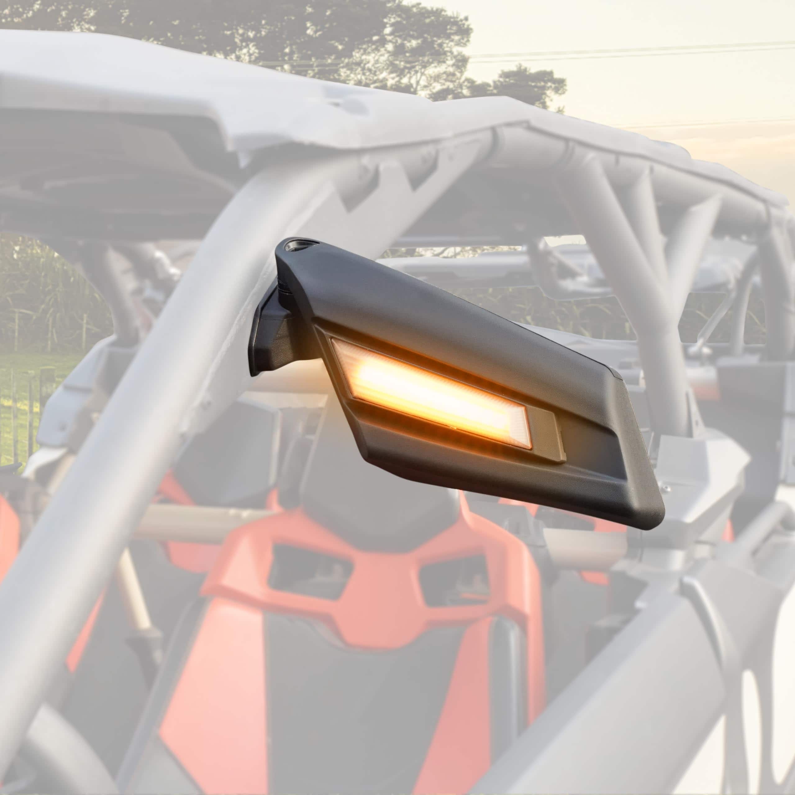 Espejos laterales SAUTVS con luz para Can Am Maverick X3,