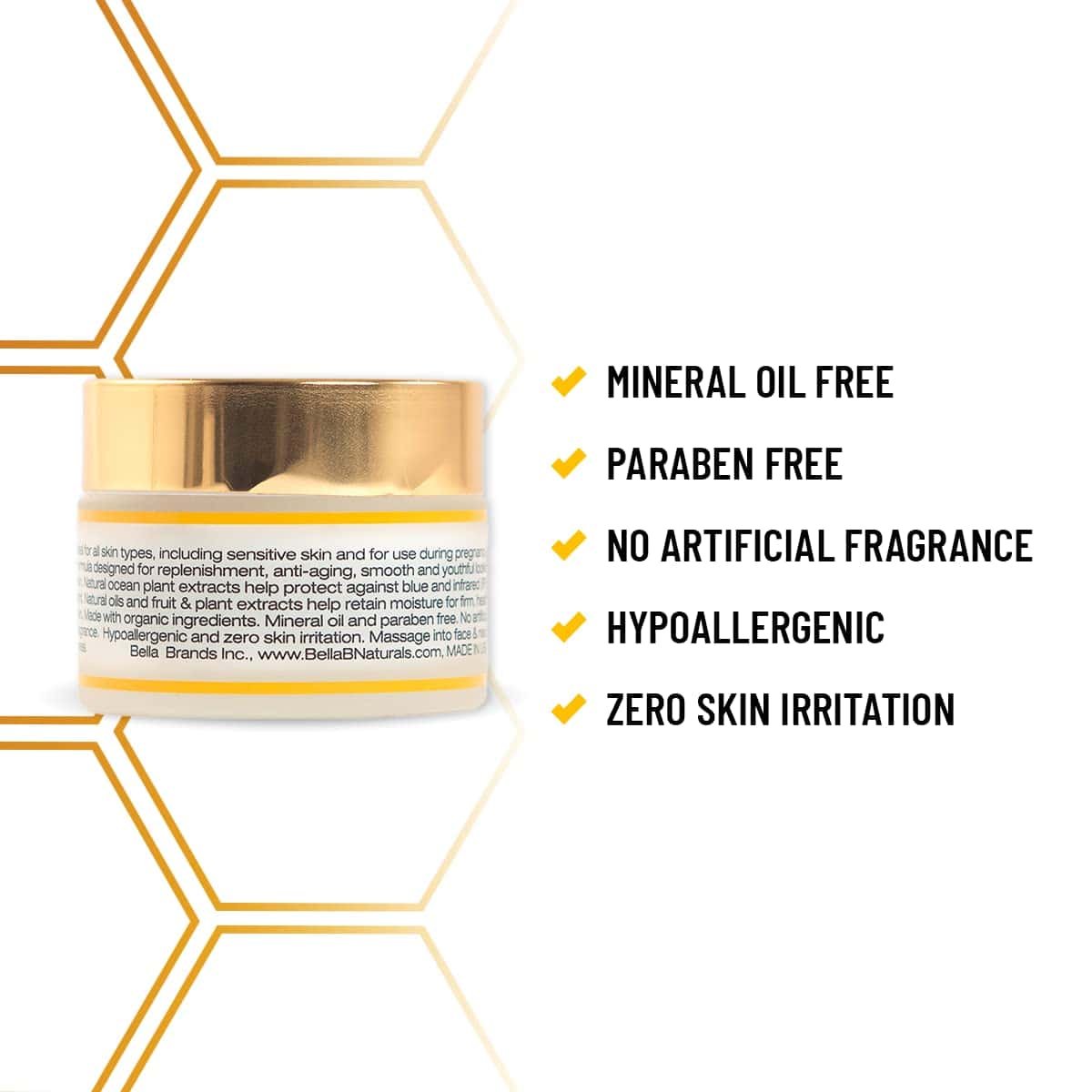 Crema Facial Bella B 1.7 oz Jar - Resplandor Facial - - Imagen 4