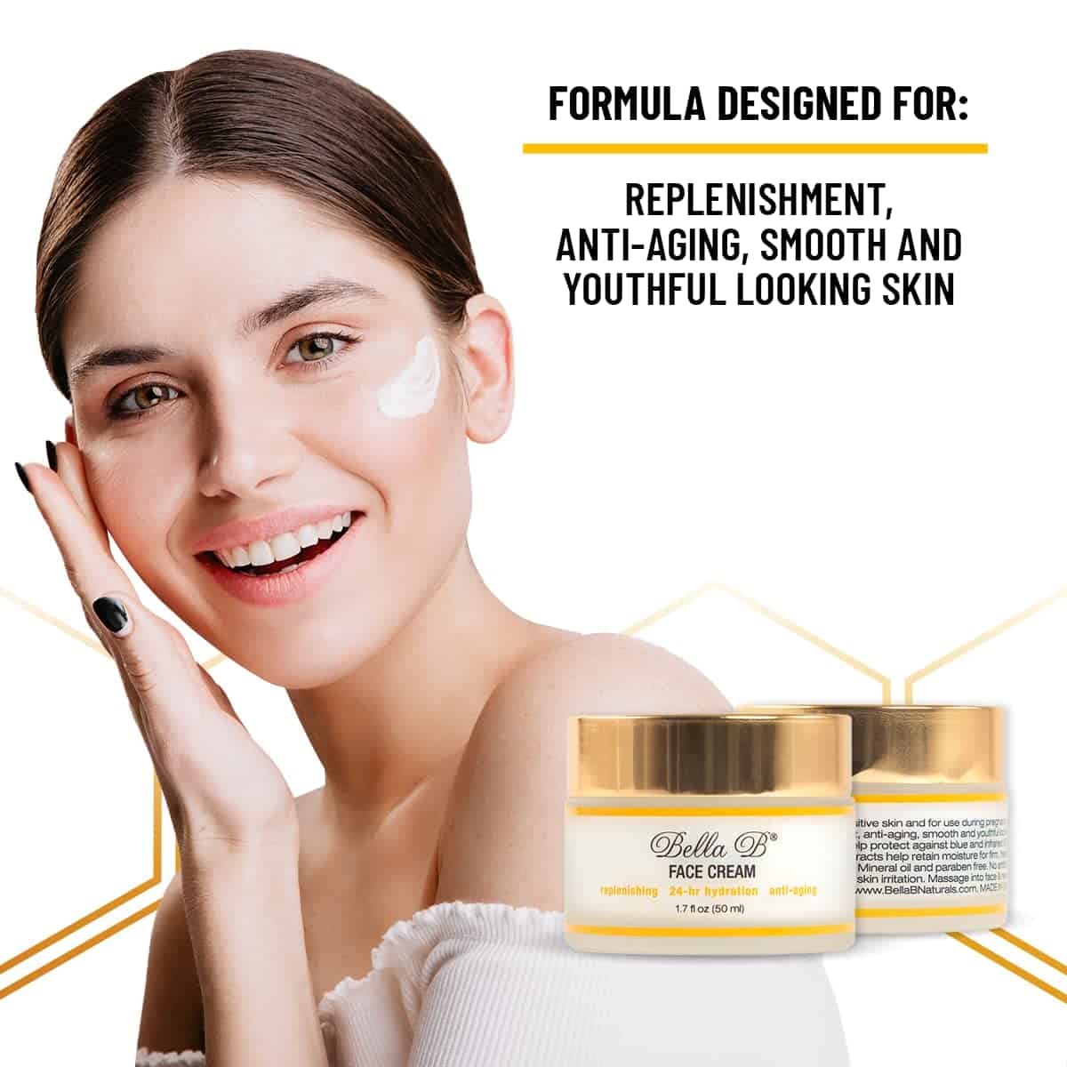 Crema Facial Bella B 1.7 oz Jar - Resplandor Facial - - Imagen 5