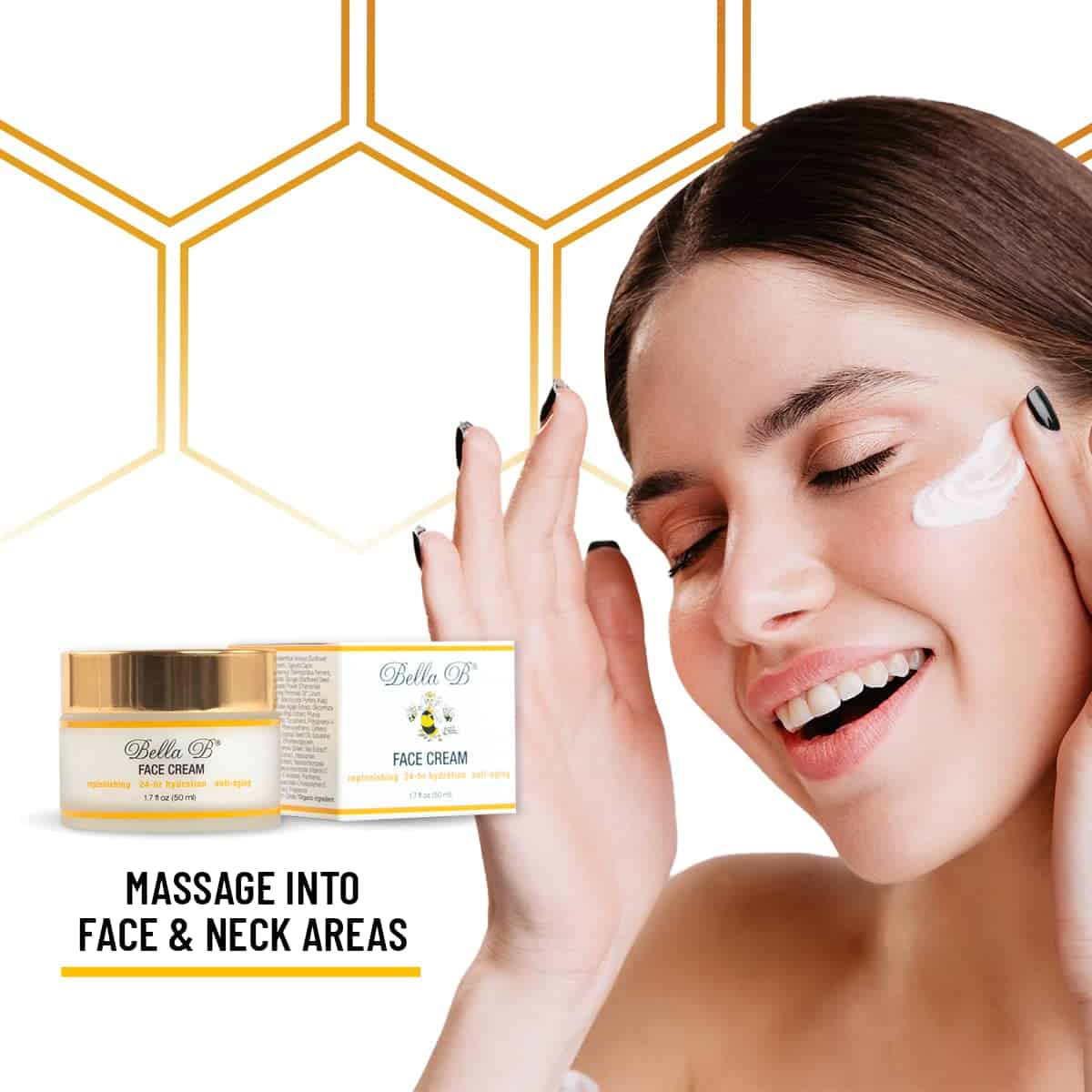 Crema Facial Bella B 1.7 oz Jar - Resplandor Facial - - Imagen 6