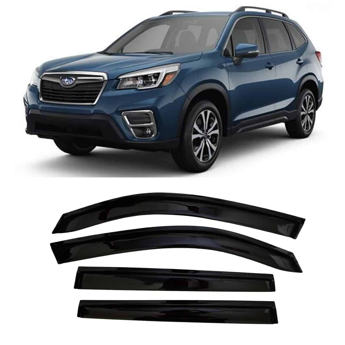 Deflectores de ventana lateral adhesivos 2019-2024 para