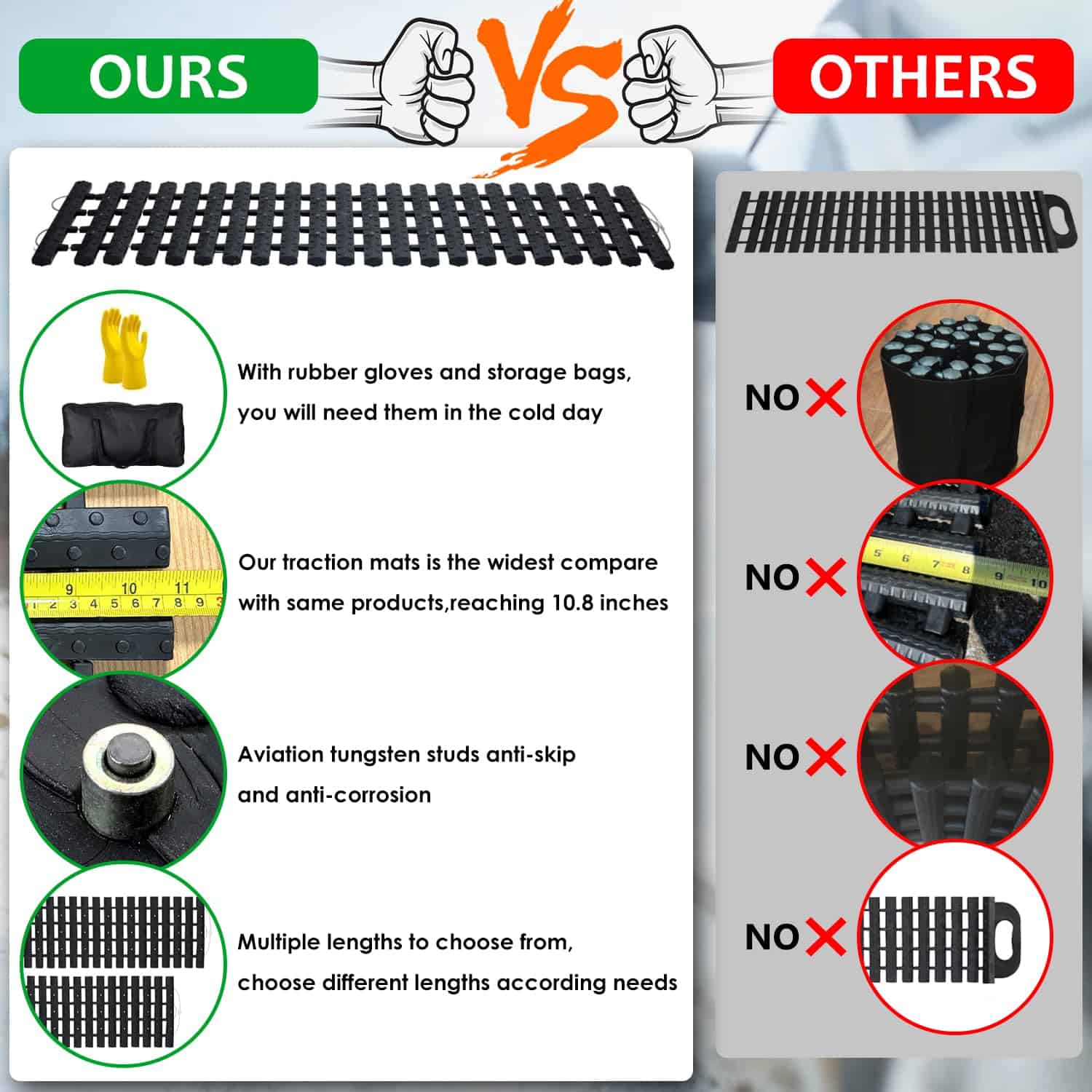 Kit de tracción para llantas JOJOMARK, pista de - Imagen 3