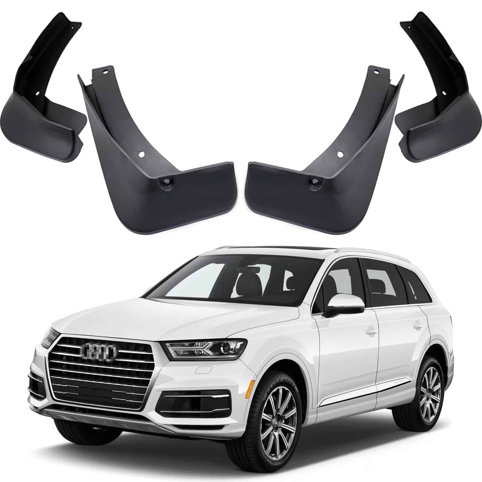 MOERTIFEI Juego de guardabarros y salpicaderas para Audi Q7