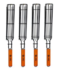 JUCT Canastas Portátiles para Parrilla - Juego de 4