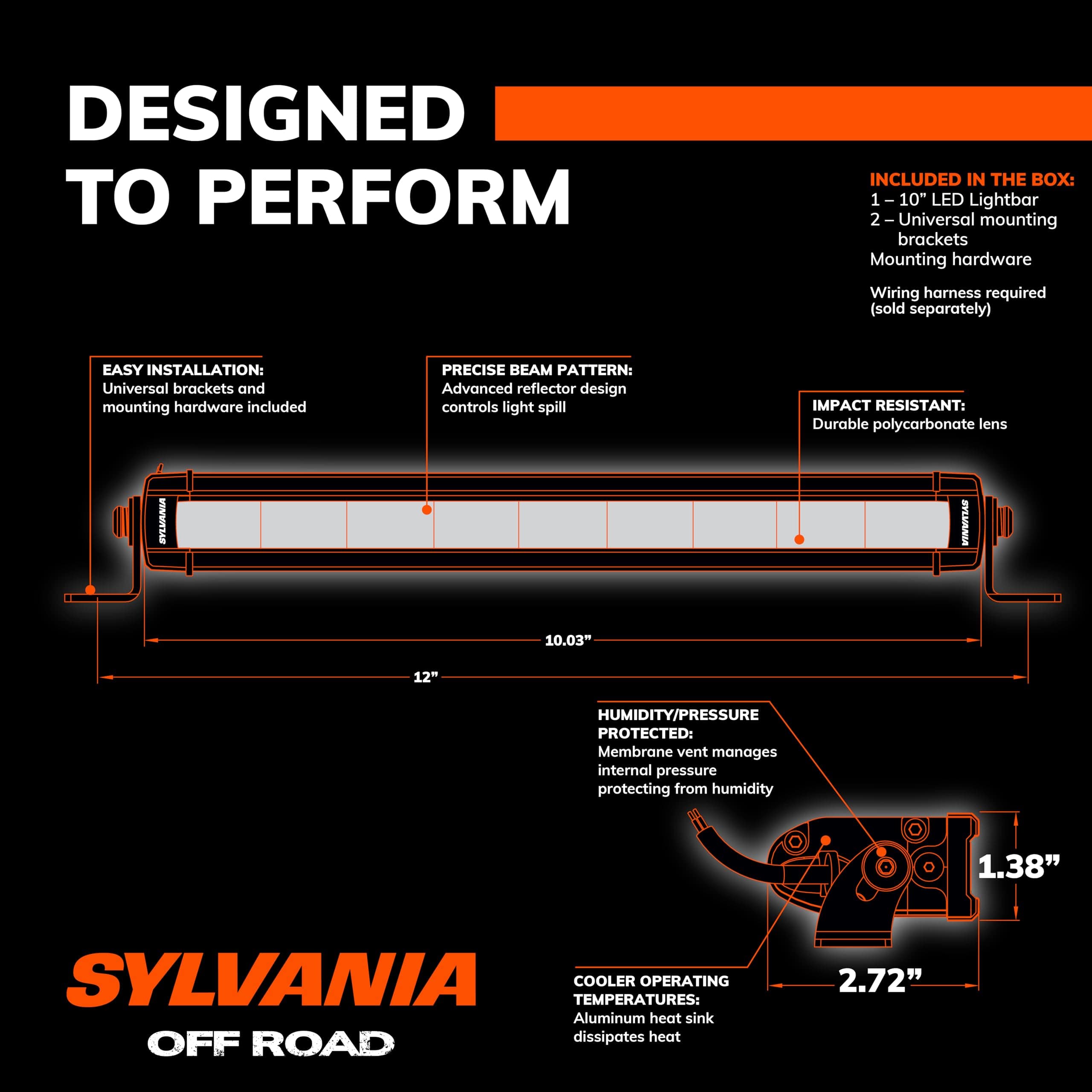 Sylvania - Barra de luz LED Slim de 10 pulgadas - Garantía - Imagen 5