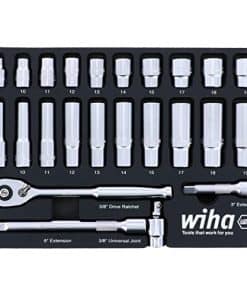 Juego de bandejas de zócalos estándar y profundos Wiha