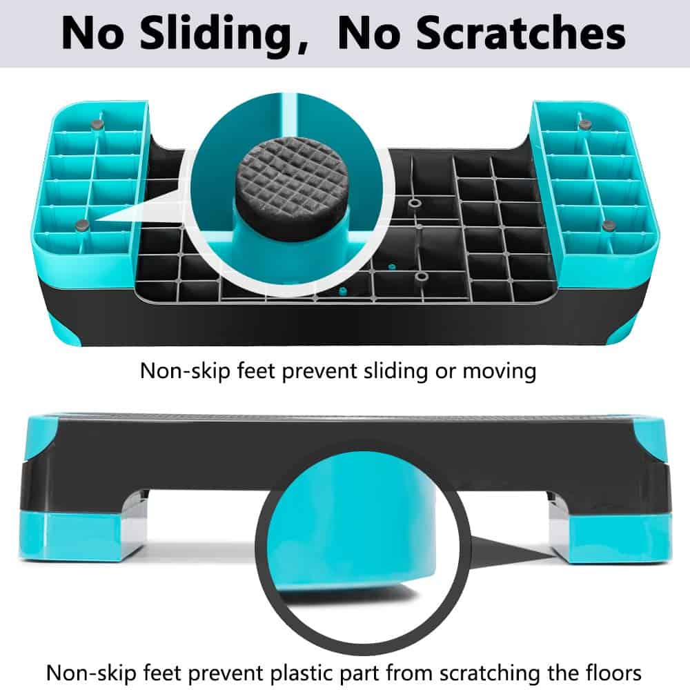 GYMMAGE Step Aeróbico Ajustable para Entrenamiento, - Imagen 6