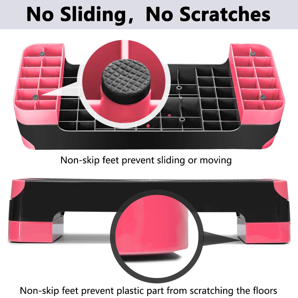 Aeróbicos Ajustable GYMMAGE Stepper, Plataforma de - Imagen 6