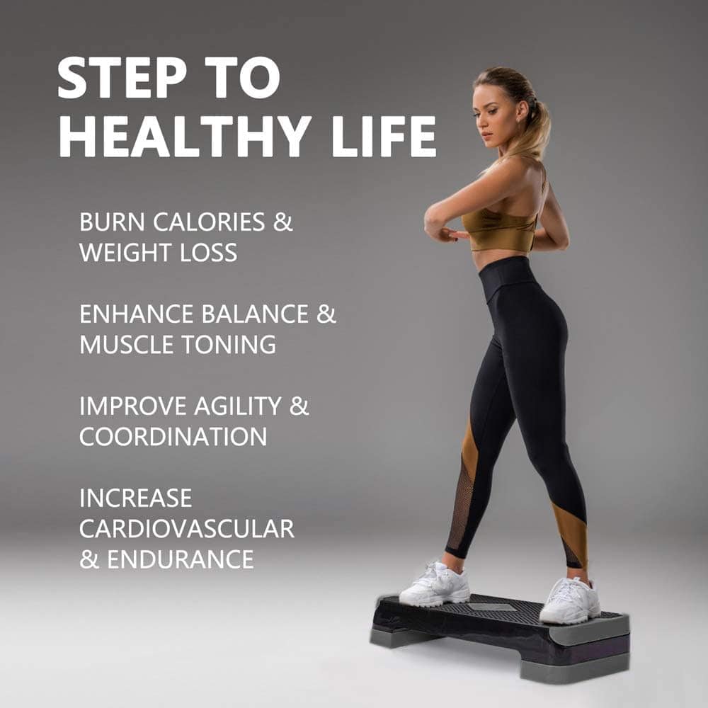 Escalón de Ejercicios Aeróbicos Ajustable GYMMAGE, - Imagen 7