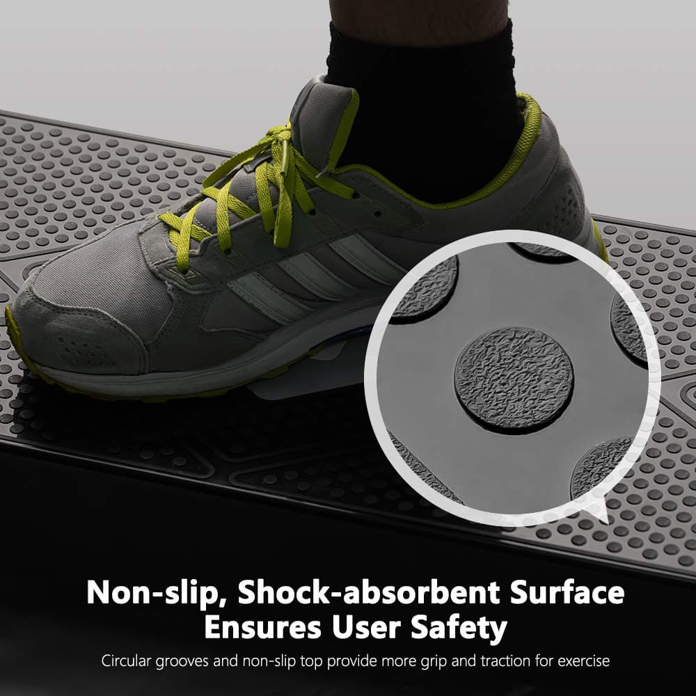 GYMMAGE Adjustable Workout Aerobic Stepper, Plataforma de - Imagen 3