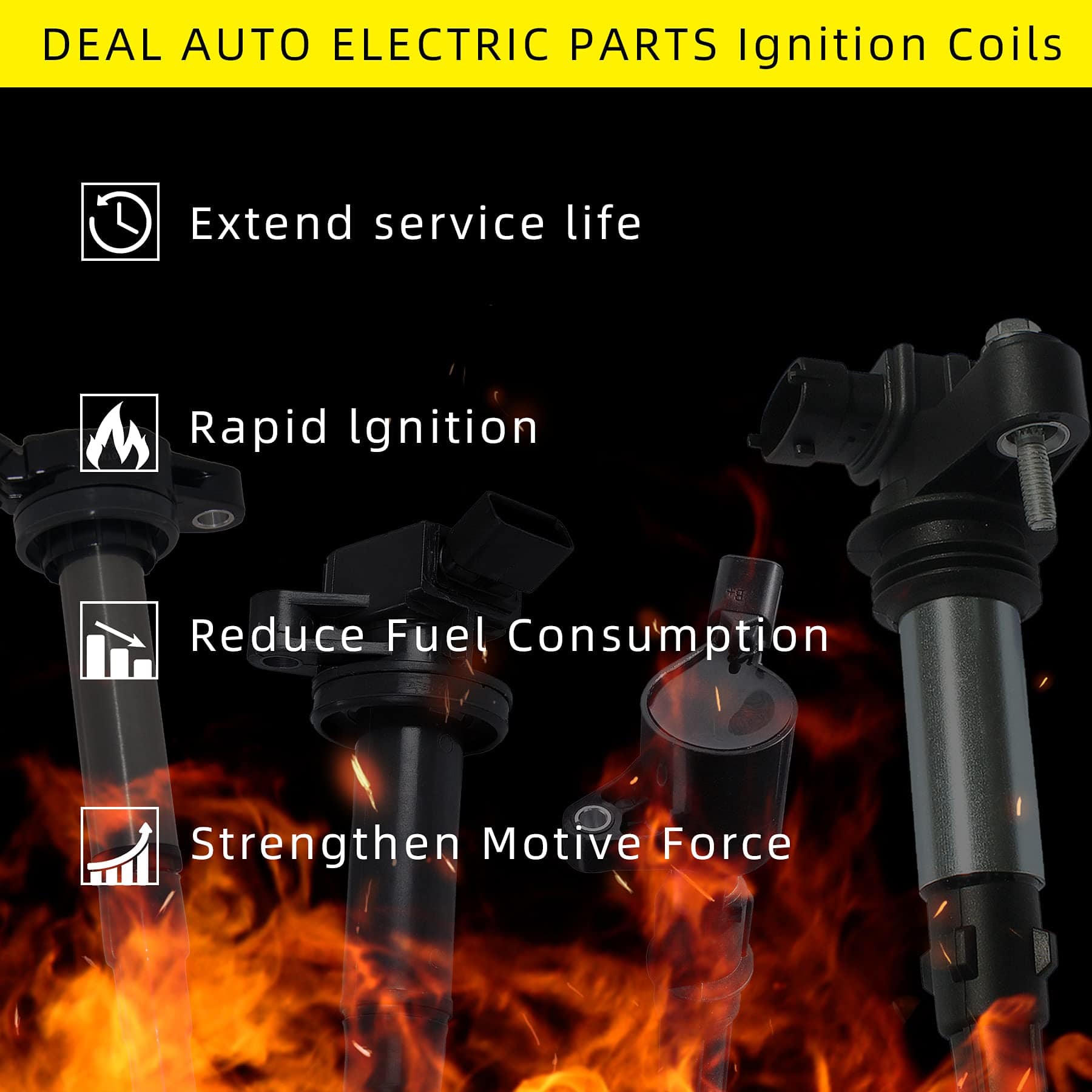 Conjunto de 4 Bobinas de Encendido Compatible con - Imagen 9