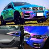 XhuangTech Holográfico Rainbow Neo Chrome Car Vinyl Wrap