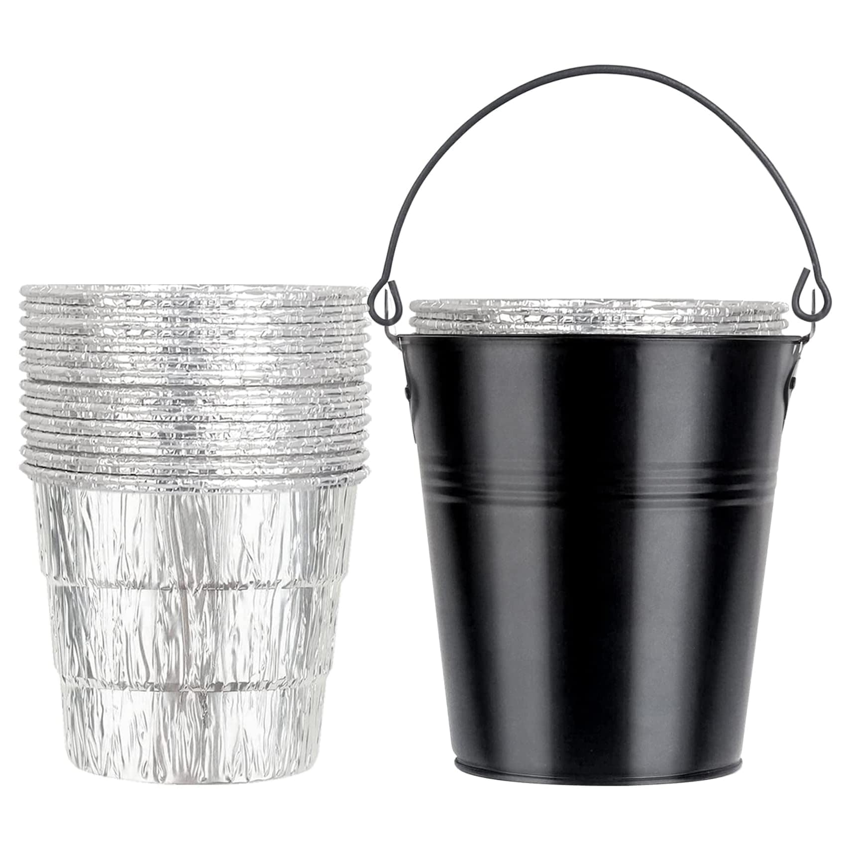 Pellet Smoker Grill Drip Grease Bucket con 20-Pack Bolsas