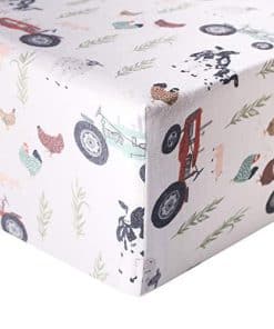 Sábanas de cuna de punto premium Copper Pearl para bebés,