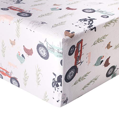 Sábanas de cuna de punto premium Copper Pearl para bebés,