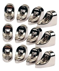 Paquete de 12 Soportes de Banjo de Aleación de Zinc Cromado