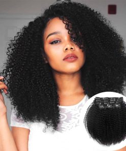 Extensiones de Cabello Clip Afro Kinky Curly de Vanalia,