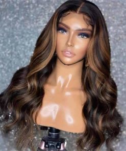 Pelucas Mujer Ombre Sintéticas de Encaje Frontal 13x3.5