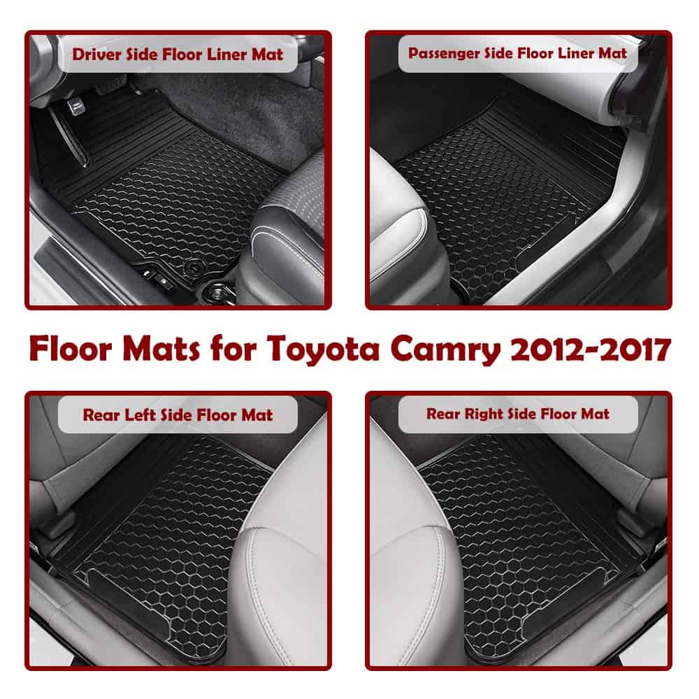 Tapetes de piso TeddyTT Compatibles con Camry 2012 2013 - Imagen 8