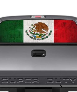 Calcomanía de Bandera de México para ventana de camión -