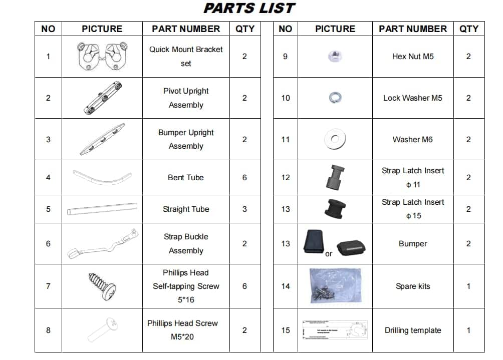 TKMAUTO Extensor de cama de camioneta para Ford F-150 +, - Imagen 8