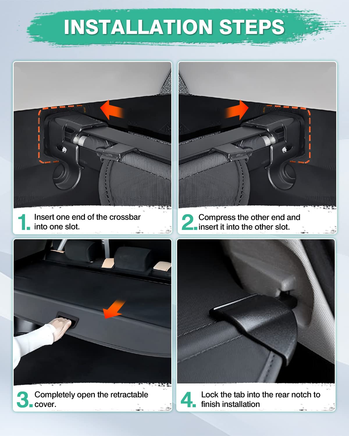 Cubierta de carga para Jeep Cherokee 2014-2018 Accesorios - Imagen 7