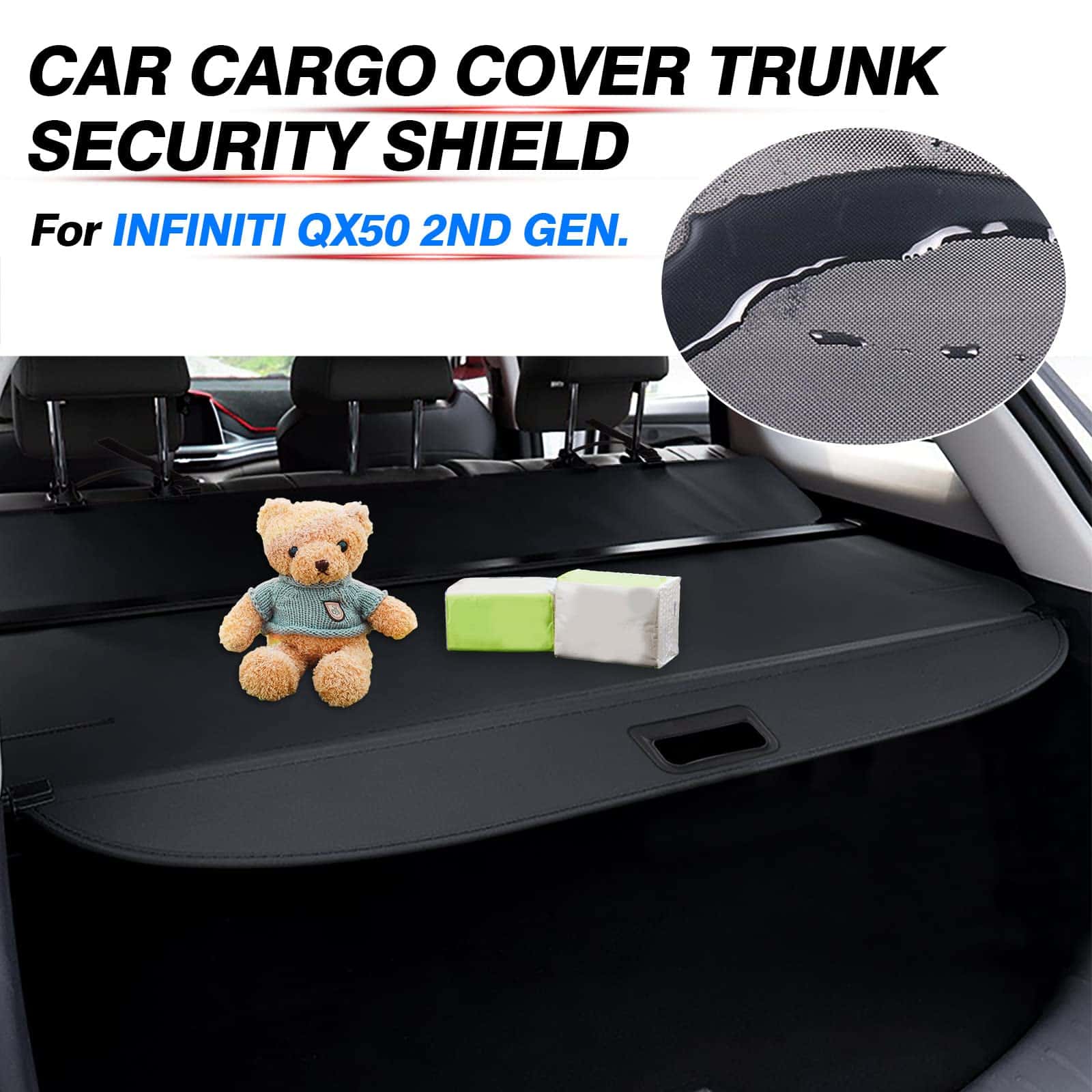 Cubierta de carga para 2019-2024 2025 Accesorios Infiniti - Imagen 3