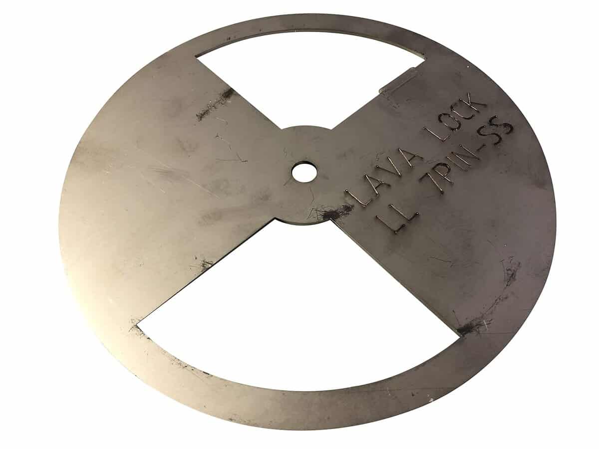 Damper de Acero Inoxidable LavaLock para Caja de Fuego de