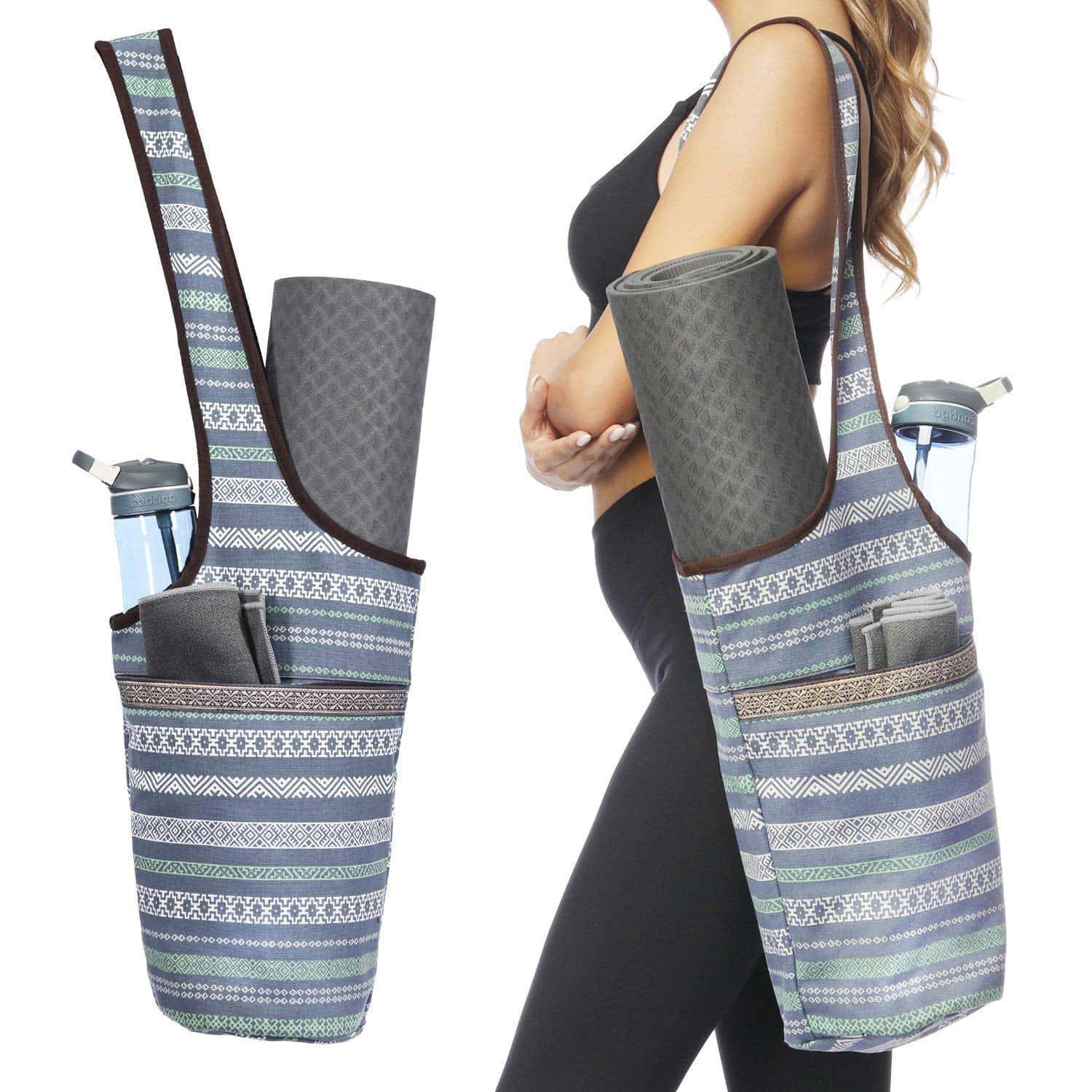Bolso de yoga ANIWEY con bolsillo grande y -Namaste