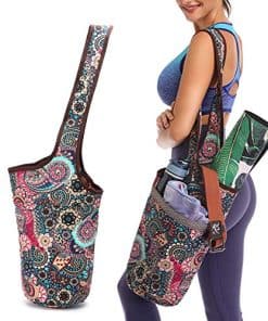 Bolsa para Tapete de Yoga ANIWEY con Bolsillo de Gran