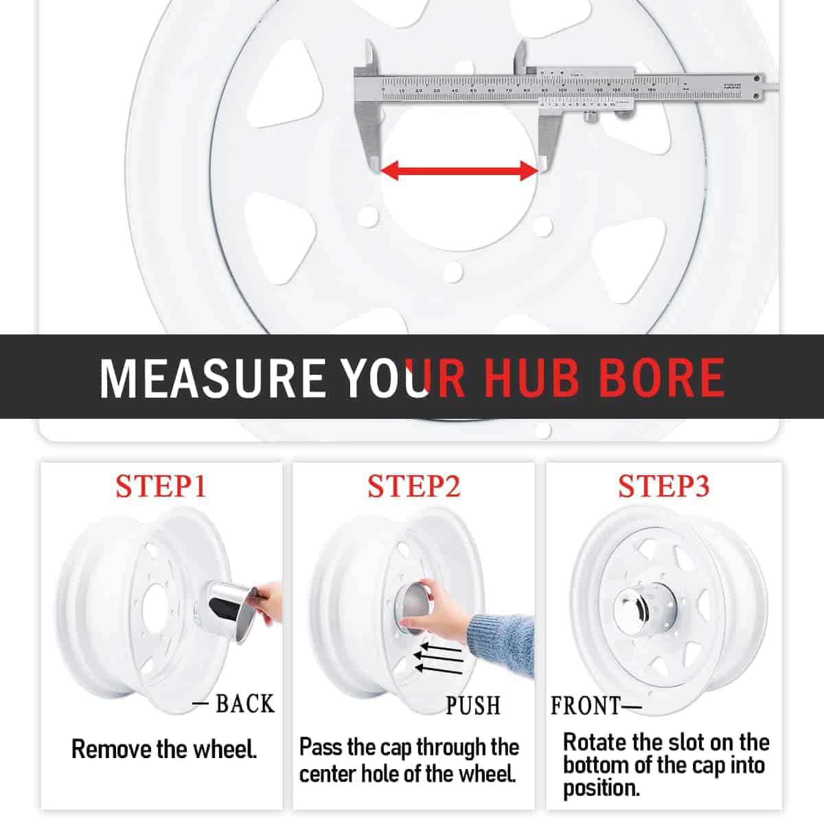 Tapacubos de centro de rueda para remolque RTrhinoTuning de - Imagen 8