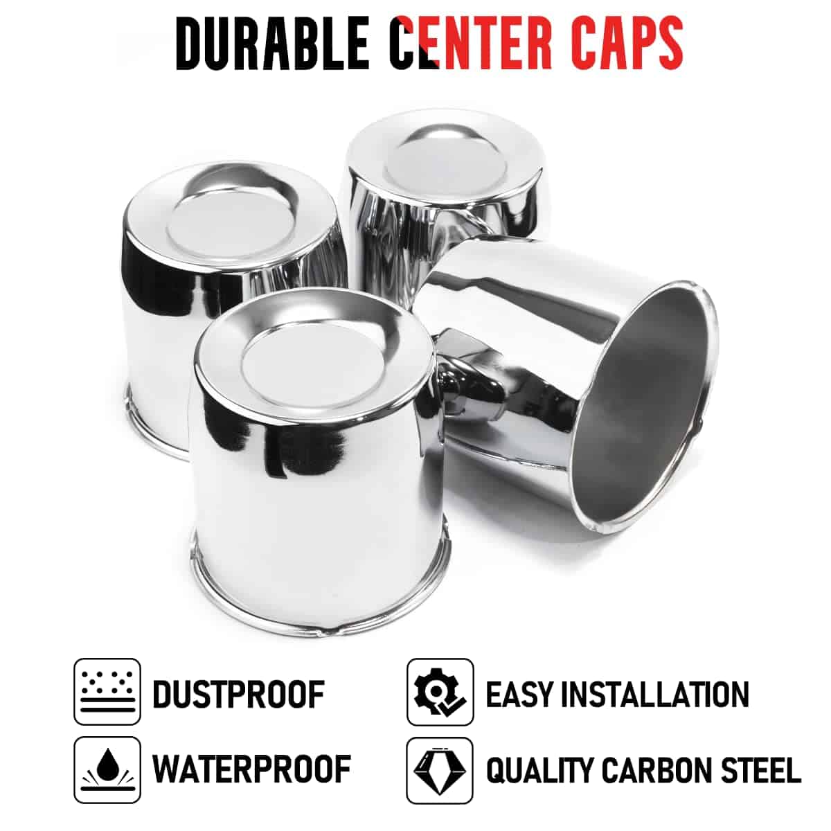 Tapas de centro de rueda para remolque RTrhinoTuning 5.15in - Imagen 5