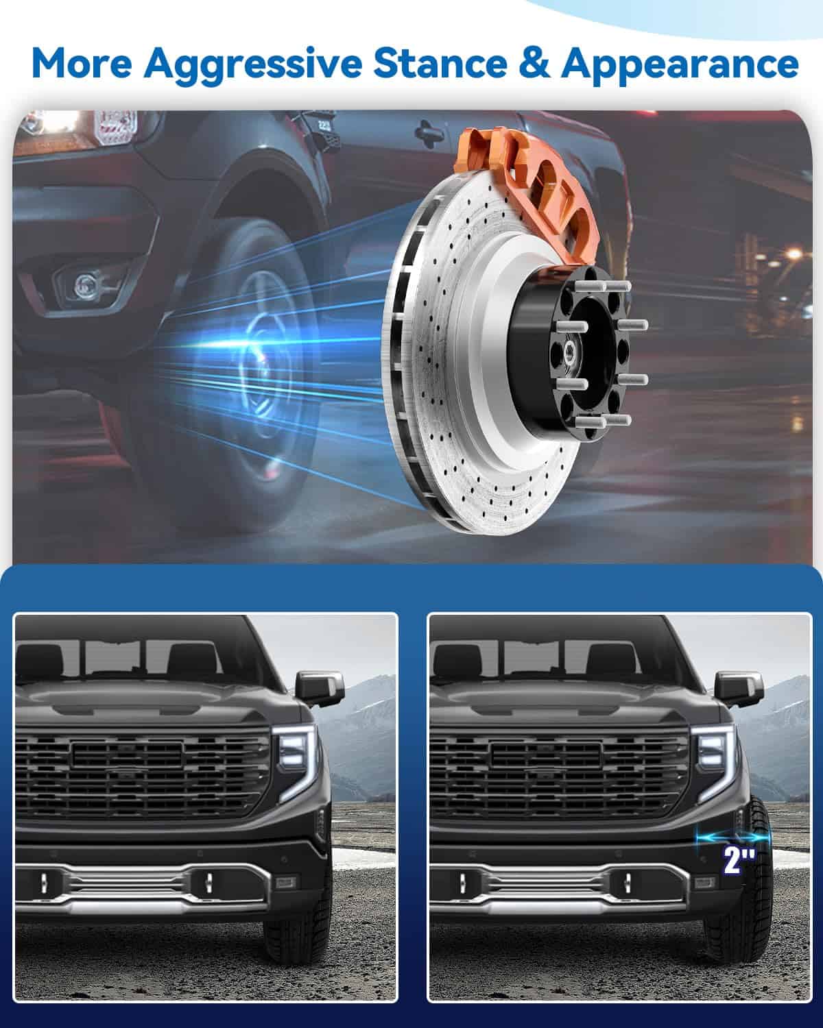 2 piezas de separadores de llantas EZISOE 8x6.5 para Ram - Imagen 7