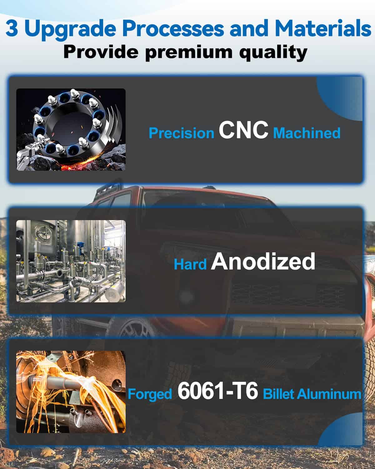 2 piezas de separadores de llantas EZISOE 8x6.5 para Ram - Imagen 5