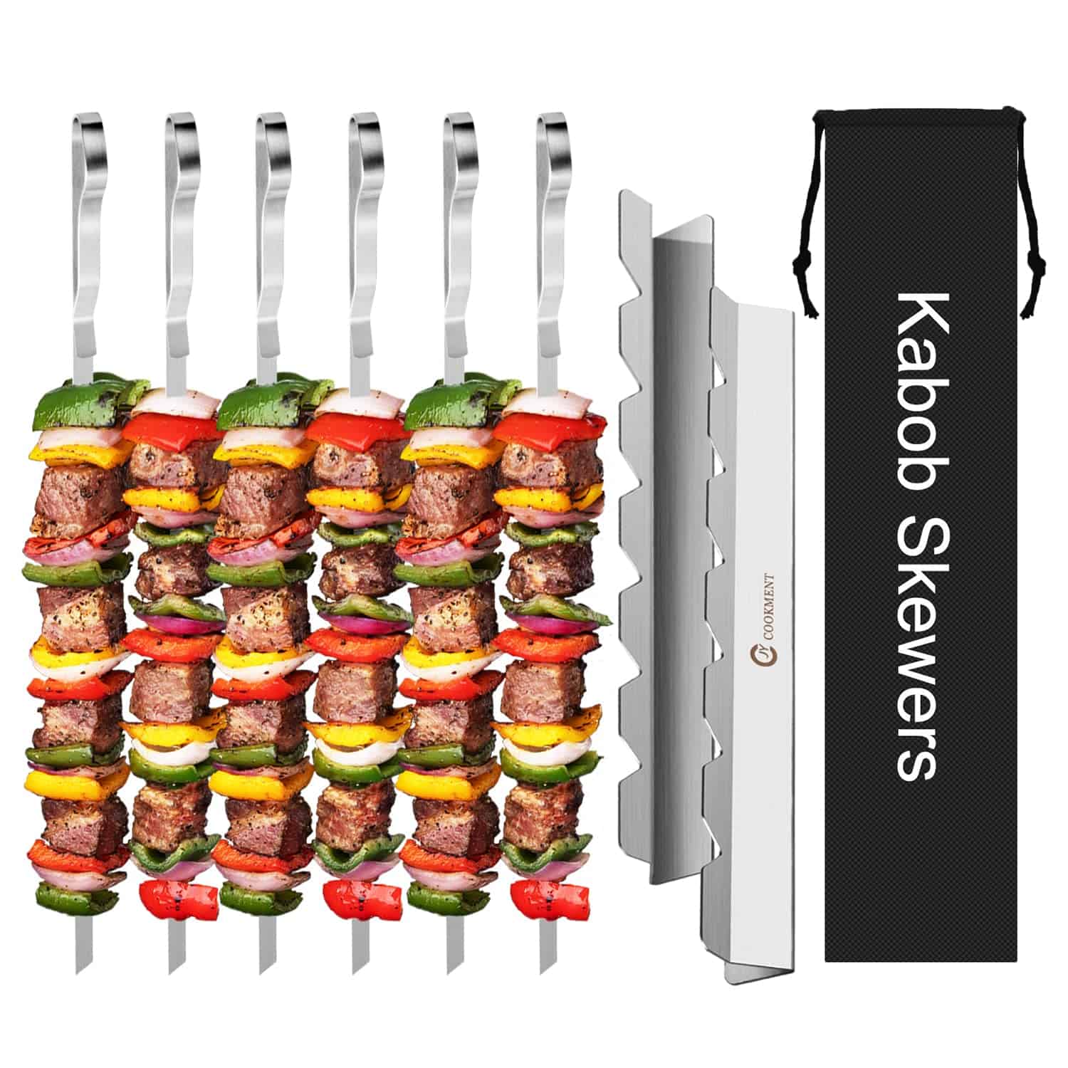 Brochetas de Acero Inoxidable para Barbacoa, Brochetas