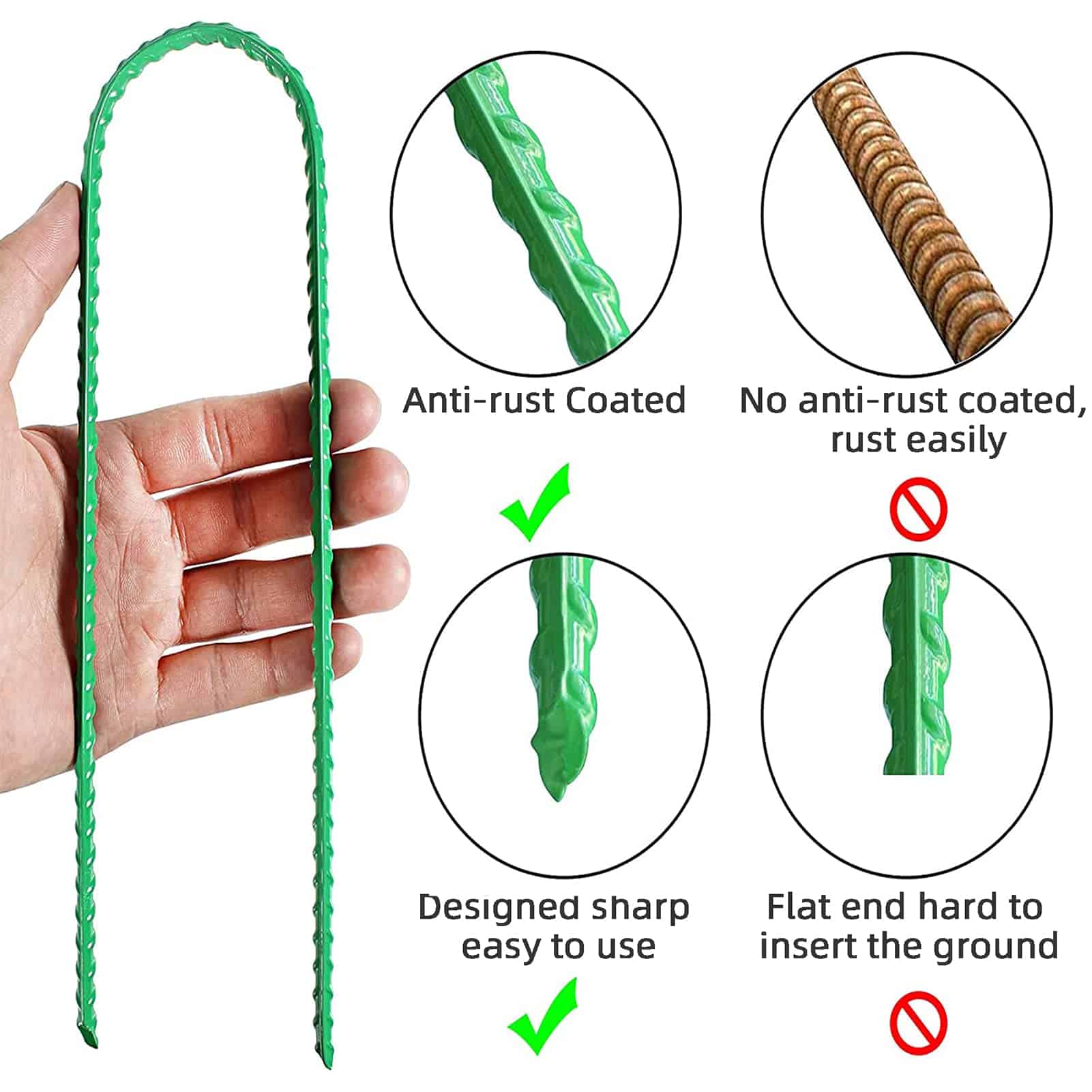 EISENSP 8pcs Clavijas de Acero Reforzado para Anclaje de - Imagen 5