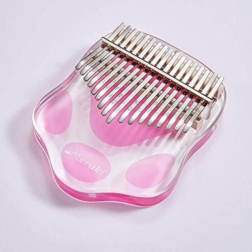 Kalimba Meraki 17 Teclas, Piano de Pulgar Transparente de