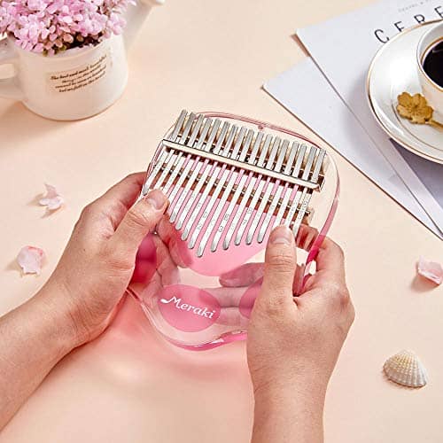 Kalimba Meraki 17 Teclas, Piano de Pulgar Transparente de - Imagen 4