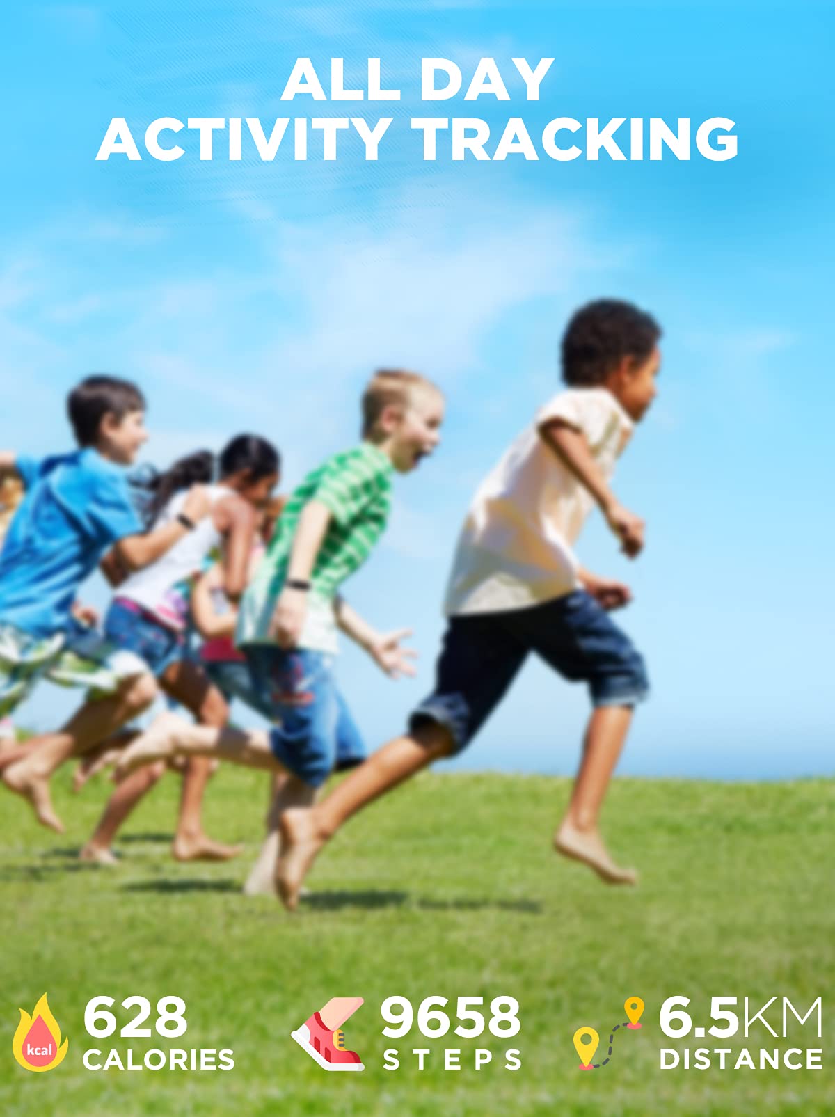 BIGGERFIVE Vigor Reloj Fitness para Niñas Niños Edades - Imagen 3